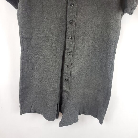 Victoria Secret Y2K Dark Grey Womens Underware One Piece Shrt Slv Button Up Sz S - Picture 3 of 10